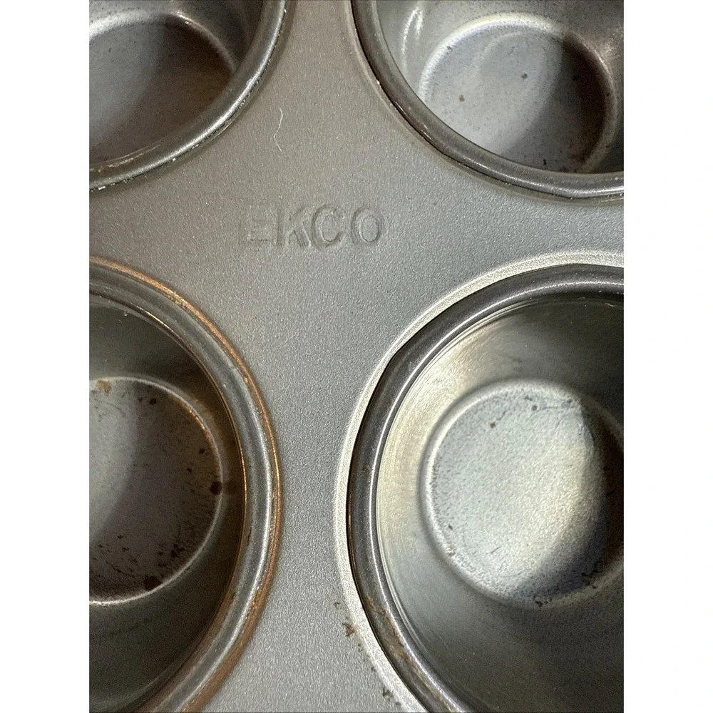 Ekco Mini Cupcake Pan Lot Of 2 Holds 12 Cupcakes Each‎ 7.5